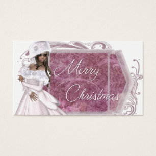 Merry Christmas Winter Lady - Holiday Gift Tags