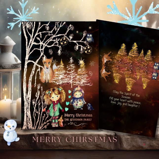 Merry Christmas Winter Magic  ( Merry Christmas Winter Magic Foil Holiday Card)