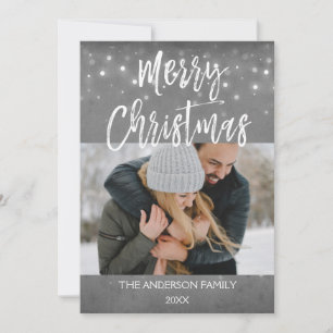 Merry Christmas Winter Photo Card
