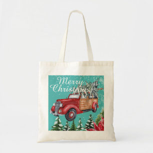 Merry Christmas Winter Snowfall Tote Bag