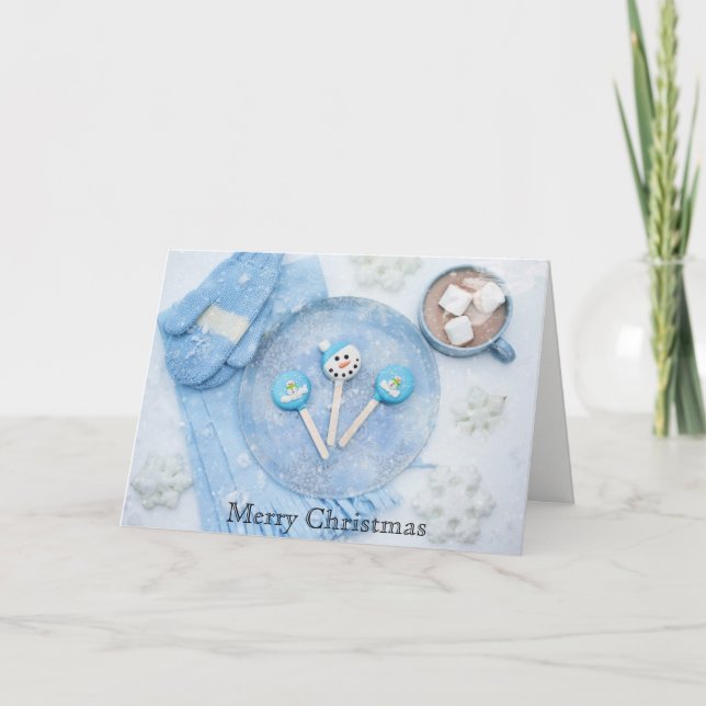 Merry Christmas Winter Solstice Greeting Card (Front)