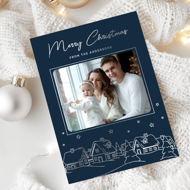 Merry Christmas Winter Village Hand Drawn (Creator Uploaded)