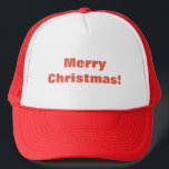 Merry Christmas Wishes Elegant Love Peace-Cap Trucker Hat<br><div class="desc">Merry Christmas Wishes Elegant Love Peace-Cap Trucker Hat. Perfect Gift: Looking for the ideal Christmas gift? Surprise your loved ones with the gift of comfort and joy! Our Merry Christmas Magic is a thoughtful and festive present that spreads warmth and happiness. Limited Edition: This Merry Christmas Magic is a limited...</div>
