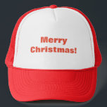 Merry Christmas Wishes Elegant Love Peace-Cap Trucker Hat<br><div class="desc">Merry Christmas Wishes Elegant Love Peace-Cap Trucker Hat. Perfect Gift: Looking for the ideal Christmas gift? Surprise your loved ones with the gift of comfort and joy! Our Merry Christmas Magic is a thoughtful and festive present that spreads warmth and happiness. Limited Edition: This Merry Christmas Magic is a limited...</div>