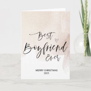 Merry Christmas Wishes For Best Boyfriend Xmas Card