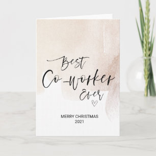 Merry Christmas Wishes For Co Worker Friend Xmas Card