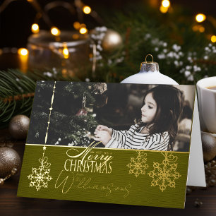 Merry Christmas Wishes Photo Christmas Card