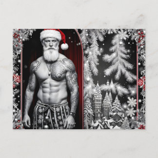 Merry Christmas wishes Santa Postcard