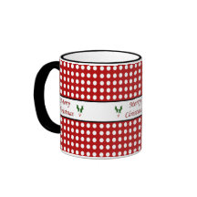 Merry Christmas with a Polka Dot pattern