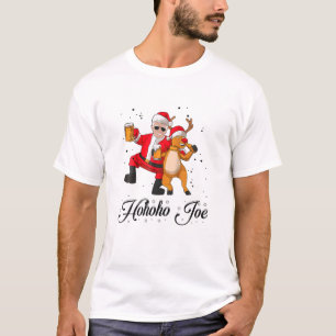 Merry Christmas With Biden Hohoho Joe Reindeer Bee T-Shirt