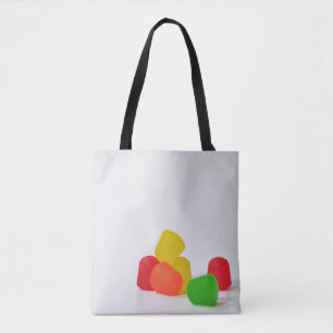 Merry Christmas with Candy Drops Tote Bag