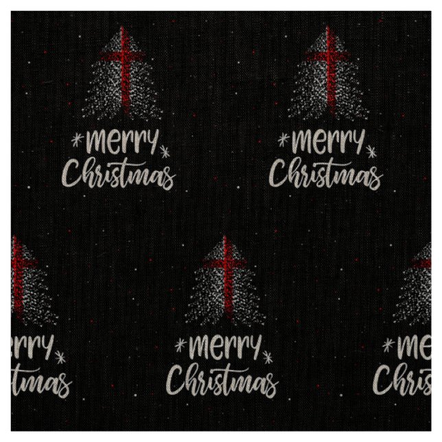 Merry Christmas with England flag Fabric (Swatch)
