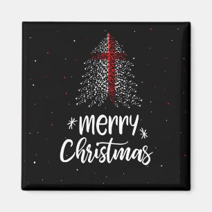 Merry Christmas with England flag Magnet