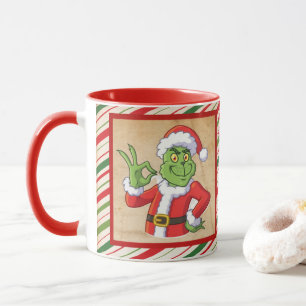 Merry Christmas with grinch holiday gift Mug