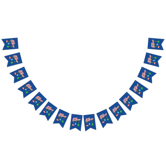 Merry Christmas with Hanging Balls Bunting (All)