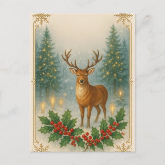 Merry Christmas with lots of love. Postcard