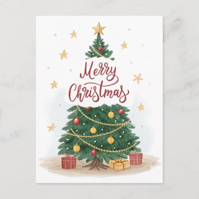 Merry Christmas with lots of love. Postcard (Front)