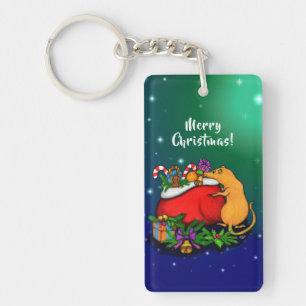 Merry Christmas with Rat Prince Key Ring