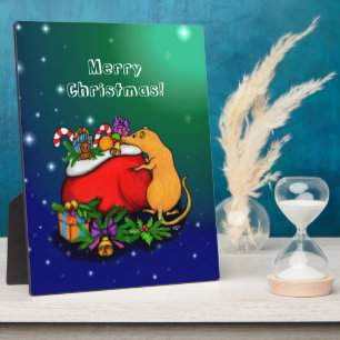 Merry Christmas with Rat Prince Plaque