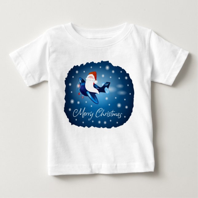 Merry Christmas with Santa Baby T-Shirt (Front)