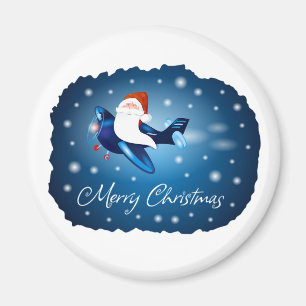 Merry Christmas with Santa Magnet