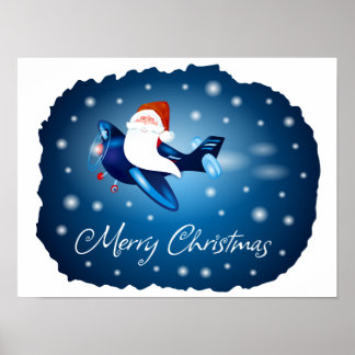 Merry Christmas with Santa Poster