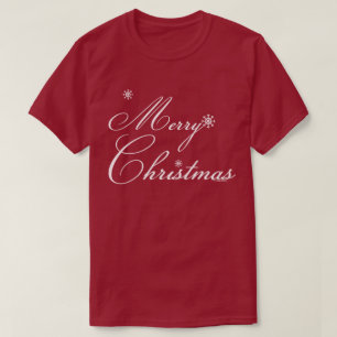 Merry Christmas With Snowflakes T-Shirt