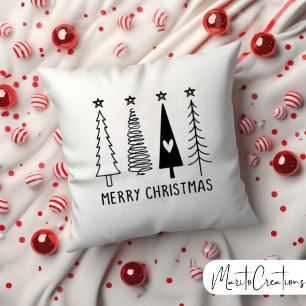 Merry Christmas with Trees,Christmas Season, Home Cushion
