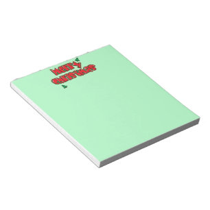 Merry Christmas with Trees Notepad