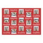 Merry Christmas with Two Square Photos red