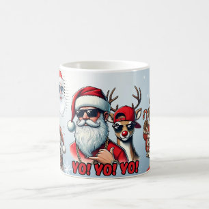 Merry Christmas with Winter Reindeer holiday gift Coffee Mug