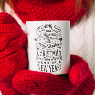 Merry Christmas & Wonderful New Year Coffee Mug