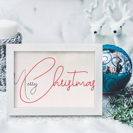Merry Christmas Wooden Box Sign