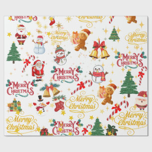 merry christmas wrapp wrapping paper