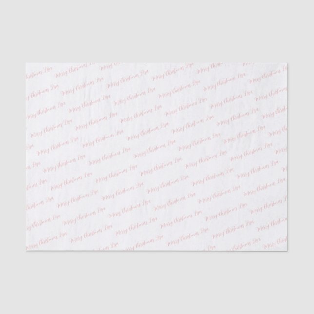 Merry Christmas Wrapping Gift Tissue Paper (Front)