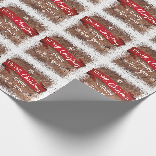 Merry Christmas Wrapping Paper (Corner)