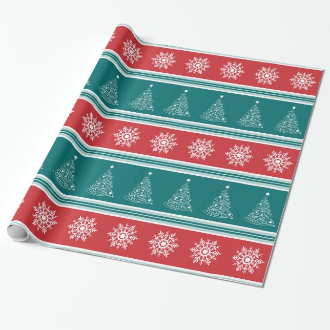 Merry Christmas Wrapping Paper (Unrolled)
