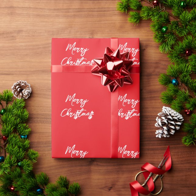 Merry Christmas Wrapping Paper (Holiday Gift)