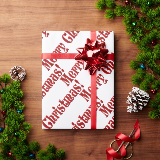 Merry Christmas wrapping paper (Holiday Gift)