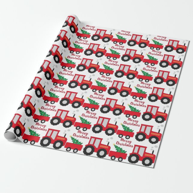 Merry Christmas Wrapping Paper (Unrolled)