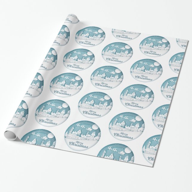 Merry Christmas Wrapping Paper (Unrolled)