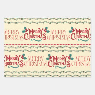 Merry Christmas  Wrapping Paper Sheet