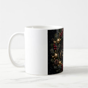 Merry Christmas Wreath Coffee Mug