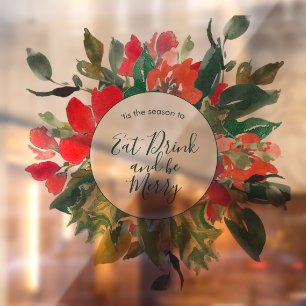 Merry Christmas Wreath Floral Green 