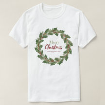 Merry Christmas Wreath T-Shirt