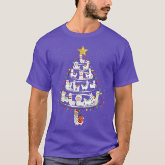 Merry Christmas Xmas 2021 Kids Boys LLama Christma T-Shirt