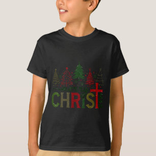 Merry Christmas Xmas Christian Jesus Family Pajama T-Shirt