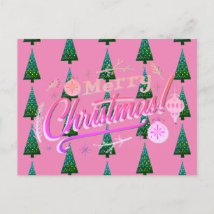 Merry Christmas - Xmas design customisable Holiday Postcard