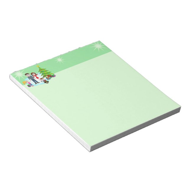 Merry Christmas Xmas Family Small Notepads (Angled)
