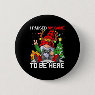 Merry Christmas Xmas Gamer Gnome Video Game Boys K 6 Cm Round Badge